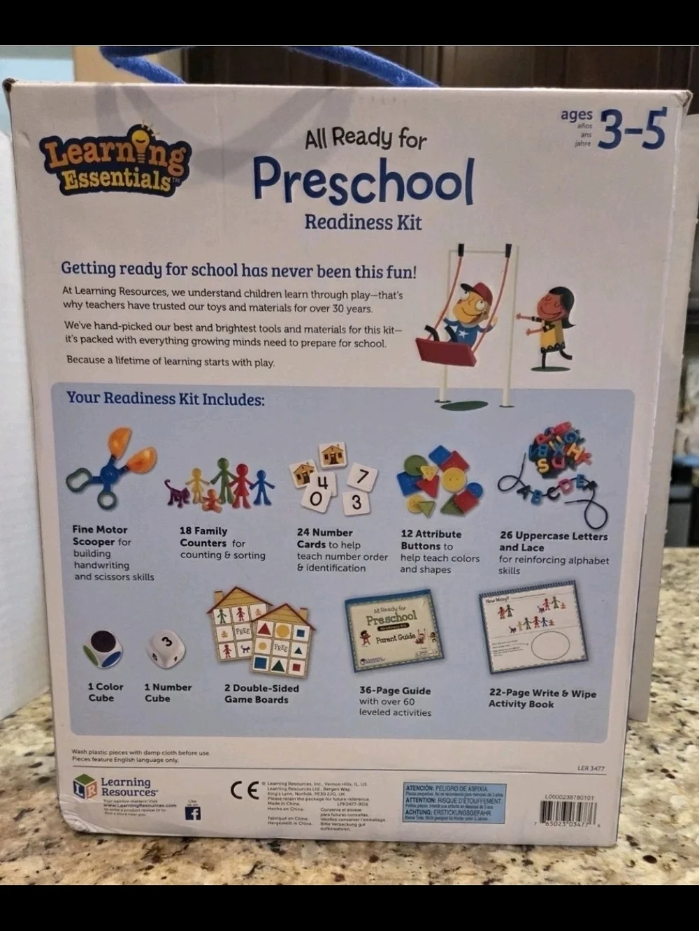 Learning Resources All Ready for Preschool Readiness Kit Homeschool Age 3+ NEW